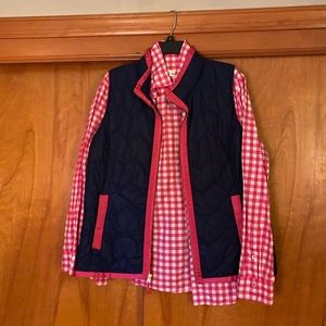 Vineyard Vines Vest & Checkered Button Down